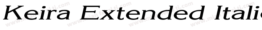 Keira Extended Italic字体转换